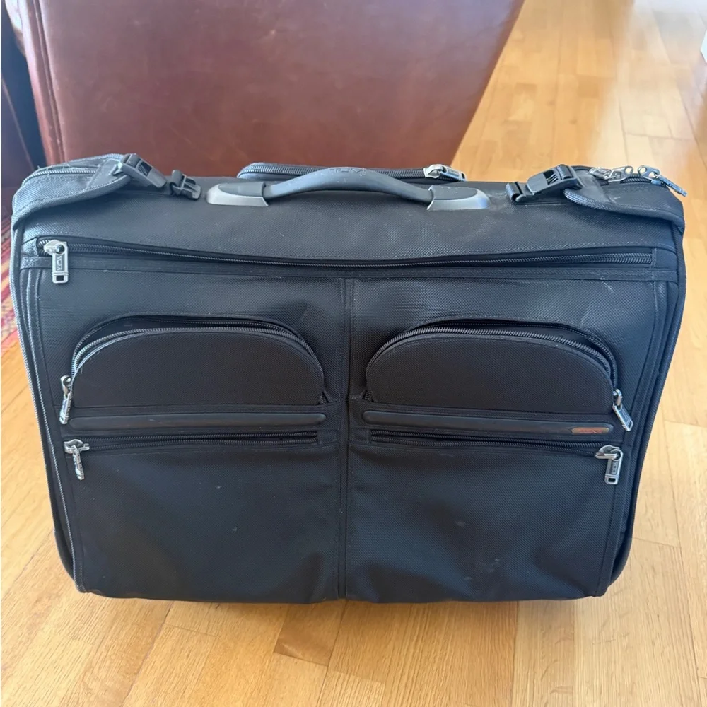 Tumi Black Men's Travel Duffel with Front Organizer Pockets